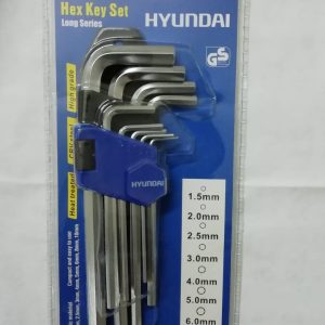 Hyundai Allen Key Set 1.5-10mm Long