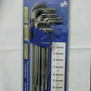 Hyundai Allen Key Set 1.5-10mm Extra Long