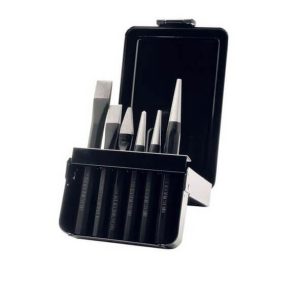 Elora 266k 6pc chisel and punch set in metal case