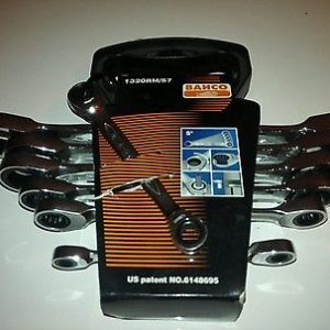 Bahco 7pc Ring Ratcheting Spanner Set 6x7-18x19 mm
