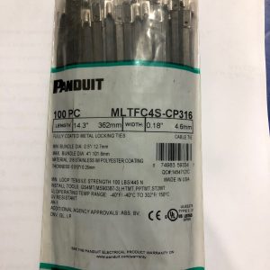 Panduit MLTFC4S-CP316 SS316 Coated Cable Tie 362mm / 14.3" (100pcs)