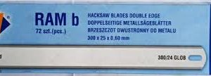 Globus Made in Poland Hacksaw Blade 25mm x 300mm Double Side